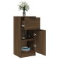 vidaXL Aparadores 2 uds madera contrachapada marrón roble 30x30x70 cm vidaXL Aparadores 2 uds madera contrachapada marrón roble 30x30x70 cm