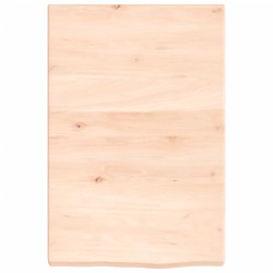 vidaXL Estante de pared madera maciza roble sin tratar 40x60x(2-4) cm