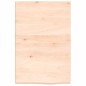 vidaXL Estante de pared madera maciza roble sin tratar 40x60x(2-4) cm