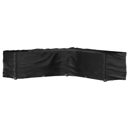 vidaXL Funda para muebles de jardín forma de L 20 ojales 300x300x90 cm