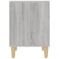 vidaXL Mesita de noche gris Sonoma 40x35x50 cm