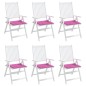 vidaXL Cojines para silla de jardín 6 uds tela rosa 50x50x3 cm vidaXL Cojines para silla de jardín 6 uds tela rosa 50x50x3 cm