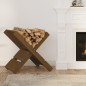 vidaXL Soporte de leña madera maciza de pino marrón miel 47x39,5x48 cm vidaXL Soporte de leña madera maciza de pino marrón miel 47x39,5x48 cm