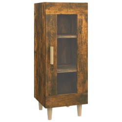 vidaXL Aparador madera de ingeniería roble ahumado 34,5x34x90 cm