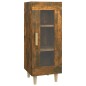 vidaXL Aparador madera de ingeniería roble ahumado 34,5x34x90 cm