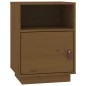 vidaXL Mesita de noche madera maciza de pino marrón miel 40x34x55 cm vidaXL Mesita de noche madera maciza de pino marrón miel 40x34x55 cm