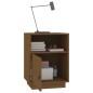 vidaXL Mesita de noche madera maciza de pino marrón miel 40x34x55 cm vidaXL Mesita de noche madera maciza de pino marrón miel 40x34x55 cm
