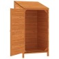 vidaXL Cobertizo de jardín madera de abeto maciza marrón 55x52x112 cm vidaXL Cobertizo de jardín madera de abeto maciza marrón 55x52x112 cm
