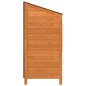vidaXL Cobertizo de jardín madera de abeto maciza marrón 55x52x112 cm vidaXL Cobertizo de jardín madera de abeto maciza marrón 55x52x112 cm