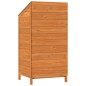 vidaXL Cobertizo de jardín madera de abeto maciza marrón 55x52x112 cm vidaXL Cobertizo de jardín madera de abeto maciza marrón 55x52x112 cm