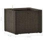 vidaXL Arriate con sistema de riego automático moca 43x43x33 cm vidaXL Arriate con sistema de riego automático moca 43x43x33 cm