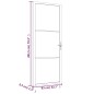 vidaXL Puerta interior vidrio EGS y aluminio blanco 83x201,5 cm vidaXL Puerta interior vidrio EGS y aluminio blanco 83x201,5 cm