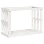 vidaXL Soporte para leña de exterior madera pino blanco 108x52x74 cm vidaXL Soporte para leña de exterior madera pino blanco 108x52x74 cm