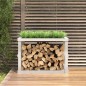 vidaXL Soporte para leña de exterior madera pino blanco 108x52x74 cm vidaXL Soporte para leña de exterior madera pino blanco 108x52x74 cm