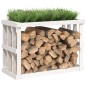 vidaXL Soporte para leña de exterior madera pino blanco 108x52x74 cm vidaXL Soporte para leña de exterior madera pino blanco 108x52x74 cm
