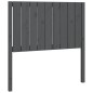 vidaXL Cabecero de cama madera maciza de pino gris 95,5x4x100 cm vidaXL Cabecero de cama madera maciza de pino gris 95,5x4x100 cm