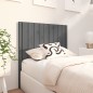 vidaXL Cabecero de cama madera maciza de pino gris 95,5x4x100 cm vidaXL Cabecero de cama madera maciza de pino gris 95,5x4x100 cm