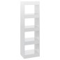 vidaXL Estantería/divisor de espacios blanco brillante 40x30x135 cm vidaXL Estantería/divisor de espacios blanco brillante 40x30x135 cm