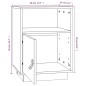 vidaXL Mesita de noche madera maciza de pino marrón miel 40x34x55 cm vidaXL Mesita de noche madera maciza de pino marrón miel 40x34x55 cm