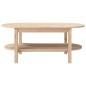 vidaXL Mesa de centro de madera maciza de pino 110x55x45 cm vidaXL Mesa de centro de madera maciza de pino 110x55x45 cm