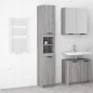 vidaXL Armario de baño madera contrachapada gris Sonoma 32x34x188,5 cm vidaXL Armario de baño madera contrachapada gris Sonoma 32x34x188,5 cm