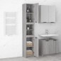 vidaXL Armario de baño madera contrachapada gris Sonoma 32x34x188,5 cm vidaXL Armario de baño madera contrachapada gris Sonoma 32x34x188,5 cm