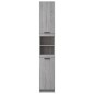 vidaXL Armario de baño madera contrachapada gris Sonoma 32x34x188,5 cm vidaXL Armario de baño madera contrachapada gris Sonoma 32x34x188,5 cm