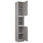 vidaXL Armario de baño madera contrachapada gris Sonoma 32x34x188,5 cm vidaXL Armario de baño madera contrachapada gris Sonoma 32x34x188,5 cm