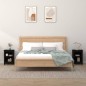 vidaXL Mesitas de noche 2 uds madera maciza de pino negro 40x35x55 cm vidaXL Mesitas de noche 2 uds madera maciza de pino negro 40x35x55 cm