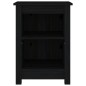 vidaXL Mesitas de noche 2 uds madera maciza de pino negro 40x35x55 cm vidaXL Mesitas de noche 2 uds madera maciza de pino negro 40x35x55 cm