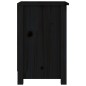 vidaXL Mesitas de noche 2 uds madera maciza de pino negro 40x35x55 cm vidaXL Mesitas de noche 2 uds madera maciza de pino negro 40x35x55 cm