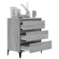 vidaXL Aparador de madera contrachapada gris Sonoma 60x35x70 cm vidaXL Aparador de madera contrachapada gris Sonoma 60x35x70 cm
