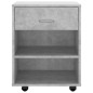 vidaXL Armario ruedas madera contrachapada gris hormigón 46x36x59 cm vidaXL Armario ruedas madera contrachapada gris hormigón 46x36x59 cm
