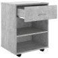 vidaXL Armario ruedas madera contrachapada gris hormigón 46x36x59 cm vidaXL Armario ruedas madera contrachapada gris hormigón 46x36x59 cm