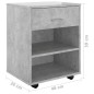 vidaXL Armario ruedas madera contrachapada gris hormigón 46x36x59 cm vidaXL Armario ruedas madera contrachapada gris hormigón 46x36x59 cm