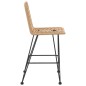 vidaXL Taburetes de cocina 2 uds ratán PE y acero 45x56x103,5 cm vidaXL Taburetes de cocina 2 uds ratán PE y acero 45x56x103,5 cm