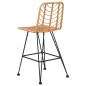 vidaXL Taburetes de cocina 2 uds ratán PE y acero 45x56x103,5 cm vidaXL Taburetes de cocina 2 uds ratán PE y acero 45x56x103,5 cm