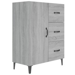 vidaXL Aparador de madera de ingeniería gris Sonoma 69,5x34x90 cm