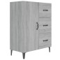 vidaXL Aparador de madera de ingeniería gris Sonoma 69,5x34x90 cm vidaXL Aparador de madera de ingeniería gris Sonoma 69,5x34x90 cm