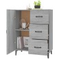 vidaXL Aparador de madera de ingeniería gris Sonoma 69,5x34x90 cm vidaXL Aparador de madera de ingeniería gris Sonoma 69,5x34x90 cm