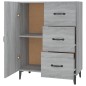 vidaXL Aparador de madera de ingeniería gris Sonoma 69,5x34x90 cm vidaXL Aparador de madera de ingeniería gris Sonoma 69,5x34x90 cm