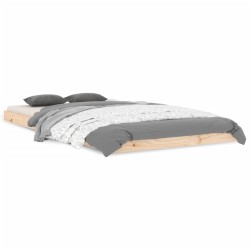 vidaXL Estructura de cama madera maciza de pino 100x200 cm