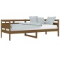 vidaXL Sofá cama madera maciza de pino marrón miel 80x200 cm vidaXL Sofá cama madera maciza de pino marrón miel 80x200 cm