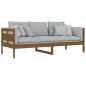 vidaXL Sofá cama madera maciza de pino marrón miel 80x200 cm vidaXL Sofá cama madera maciza de pino marrón miel 80x200 cm