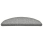 vidaXL Alfombras de peldaños de escalera 15 uds gris claro 56x17x3 cm vidaXL Alfombras de peldaños de escalera 15 uds gris claro 56x17x3 cm