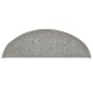vidaXL Alfombras de peldaños de escalera 15 uds gris claro 56x17x3 cm vidaXL Alfombras de peldaños de escalera 15 uds gris claro 56x17x3 cm