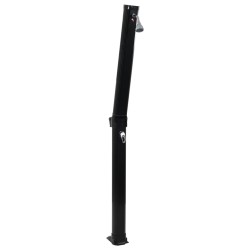 vidaXL Ducha solar plegable negra 214 cm 23 L