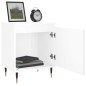 vidaXL Mesitas noche 2 uds madera ingeniería blanco brillo 40x30x50 cm vidaXL Mesitas noche 2 uds madera ingeniería blanco brillo 40x30x50 cm