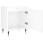 vidaXL Mesitas noche 2 uds madera ingeniería blanco brillo 40x30x50 cm vidaXL Mesitas noche 2 uds madera ingeniería blanco brillo 40x30x50 cm