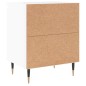 vidaXL Mesitas noche 2 uds madera ingeniería blanco brillo 40x30x50 cm vidaXL Mesitas noche 2 uds madera ingeniería blanco brillo 40x30x50 cm